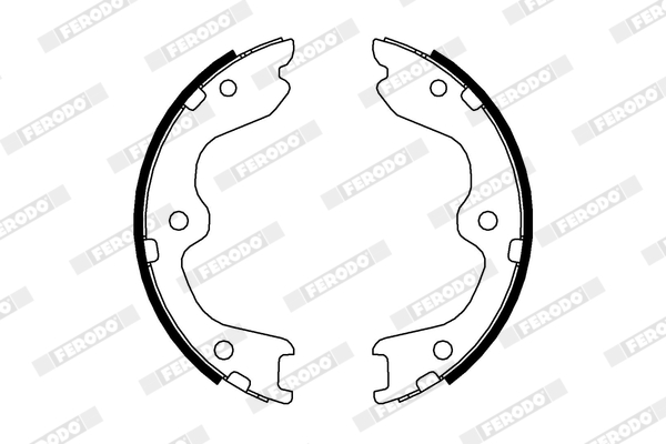 Brake Shoe Set, parking brake - FSB4005 FERODO