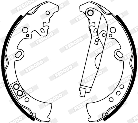Bremsbackensatz - FSB4010 FERODO