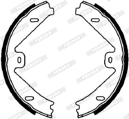 Brake Shoe Set, parking brake - FSB4026 FERODO