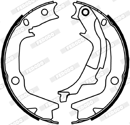 Brake Shoe Set, parking brake - FSB4045 FERODO