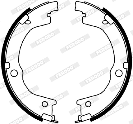 Brake Shoe Set, parking brake - FSB4049 FERODO