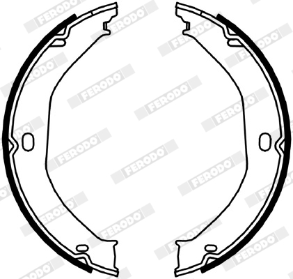 Brake Shoe Set, parking brake - FSB4057 FERODO