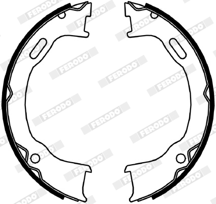 Brake Shoe Set, parking brake - FSB4061 FERODO
