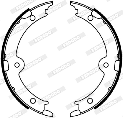 Brake Shoe Set, parking brake - FSB4066 FERODO