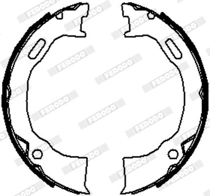 Brake Shoe Set, parking brake - FSB4070 FERODO