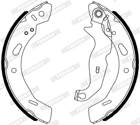 Brake Shoe Set - FSB4080 FERODO