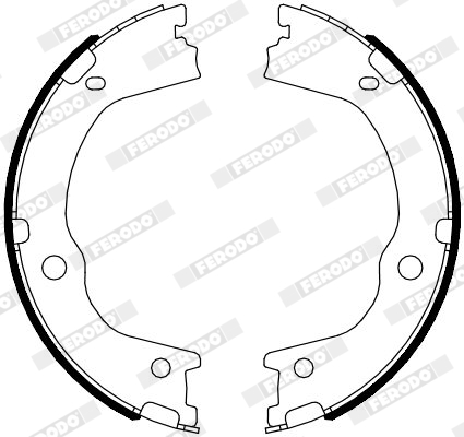 Brake Shoe Set, parking brake - FSB4089 FERODO