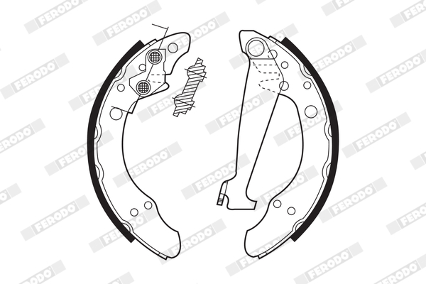 Bremsbackensatz - FSB408 FERODO