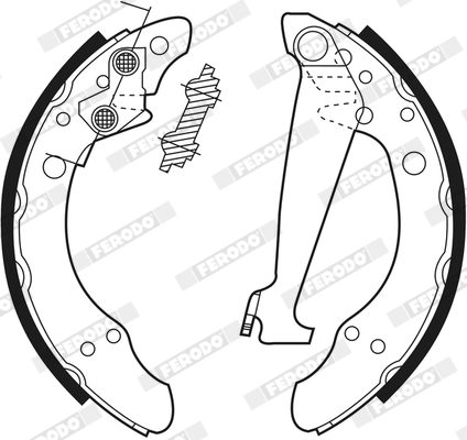 Bremsbackensatz - FSB408 FERODO