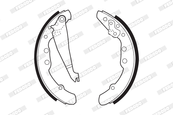 Brake Shoe Set - FSB409 FERODO