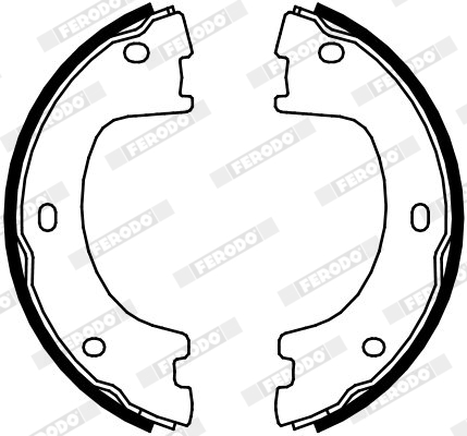 Brake Shoe Set, parking brake - FSB4103 FERODO
