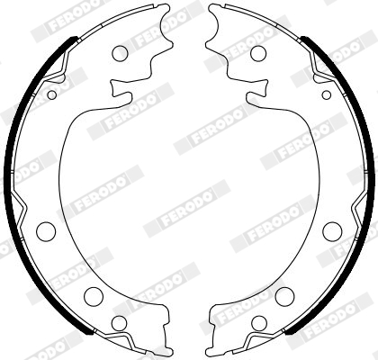 Brake Shoe Set, parking brake - FSB4116 FERODO