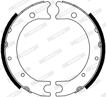 Brake Shoe Set, parking brake - FSB4119 FERODO