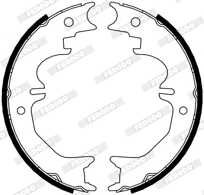 Brake Shoe Set, parking brake - FSB4120 FERODO
