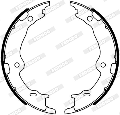 Brake Shoe Set, parking brake - FSB4123 FERODO