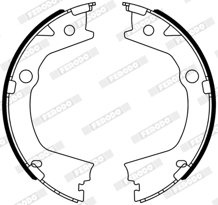Brake Shoe Set - FSB4318 FERODO