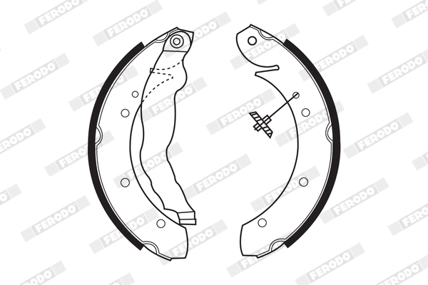 Bremsbackensatz - FSB447 FERODO