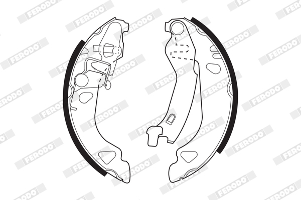 Brake Shoe Set - FSB477 FERODO