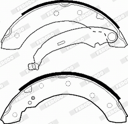 Bremsbackensatz - FSB519 FERODO