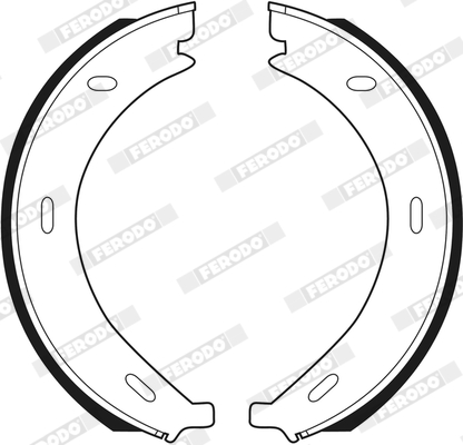 Brake Shoe Set, parking brake - FSB536 FERODO