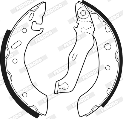 Bremsbackensatz - FSB543 FERODO