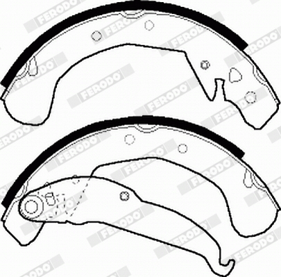 Brake Shoe Set - FSB545 FERODO