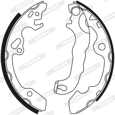 Brake Shoe Set - FSB565 FERODO