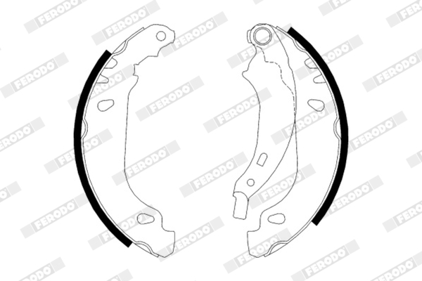 Brake Shoe Set - FSB584 FERODO