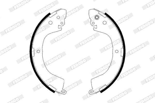 Bremsbackensatz - FSB617 FERODO