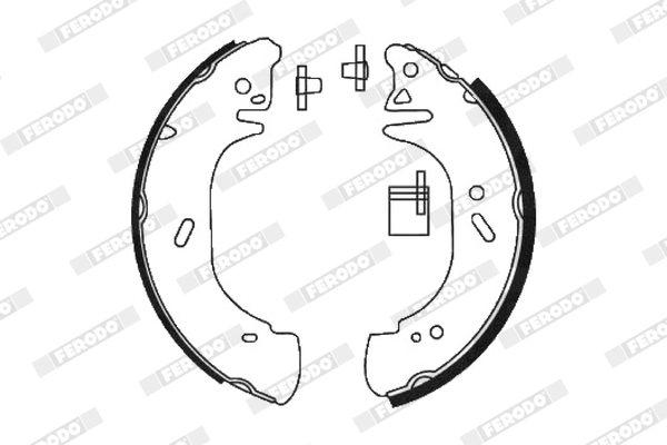Brake Shoe Set - FSB618 FERODO