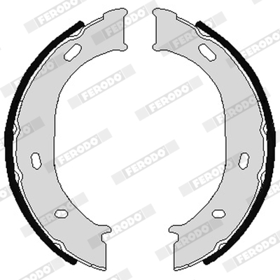 Brake Shoe Set, parking brake - FSB624 FERODO