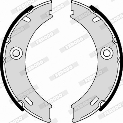Brake Shoe Set, parking brake - FSB625 FERODO