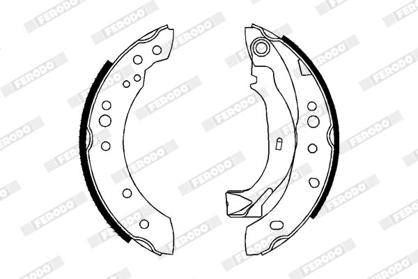 Bremsbackensatz - FSB626 FERODO
