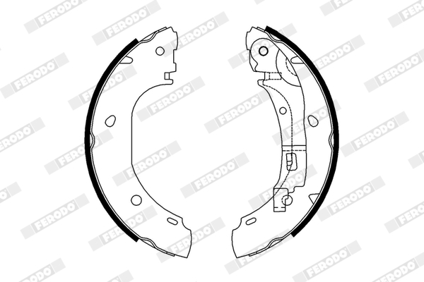 Brake Shoe Set - FSB652 FERODO