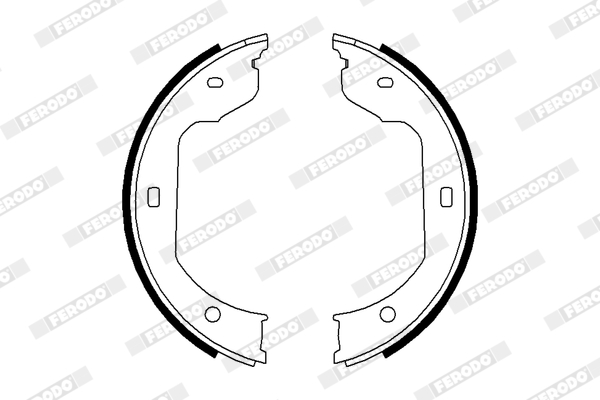 Brake Shoe Set, parking brake - FSB668 FERODO