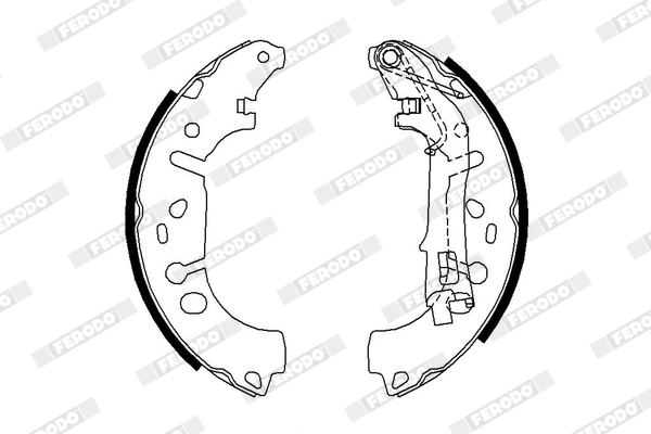 Brake Shoe Set - FSB682 FERODO
