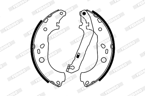 Bremsbackensatz - FSB687 FERODO