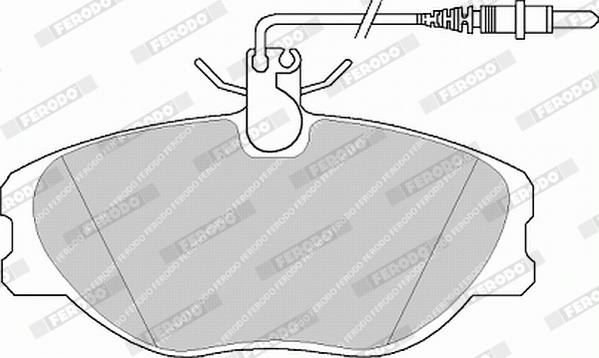 Brake Pad Set, disc brake - FVR1000 FERODO