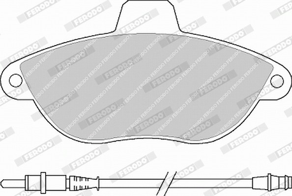 Kit pastiglie freno, Freno a disco - FVR1002 FERODO