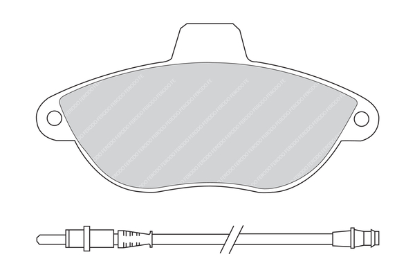 Kit pastiglie freno, Freno a disco - FVR1002 FERODO