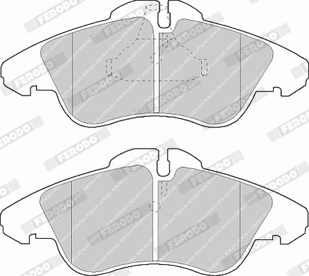 Brake Pad Set, disc brake - FVR1038 FERODO