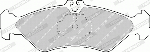 Brake Pad Set, disc brake - FVR1039 FERODO