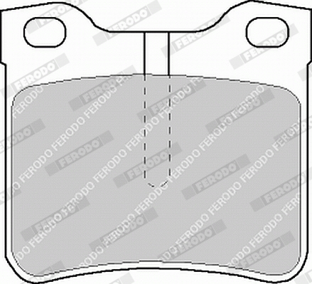 Brake Pad Set, disc brake - FVR1044 FERODO