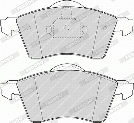 Brake Pad Set, disc brake - FVR1163 FERODO