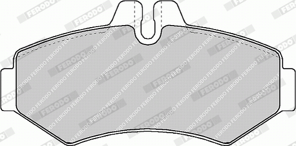Brake Pad Set, disc brake - FVR1306 FERODO