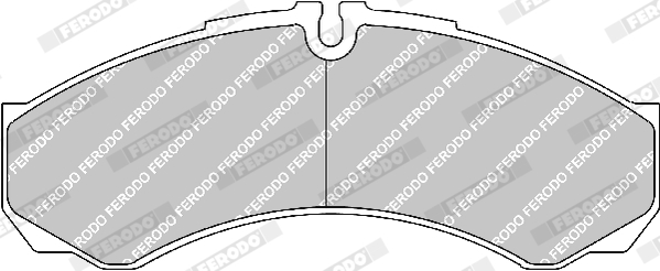 Brake Pad Set, disc brake - FVR1315 FERODO