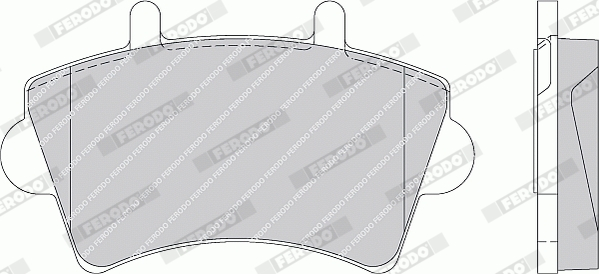Brake Pad Set, disc brake - FVR1452 FERODO