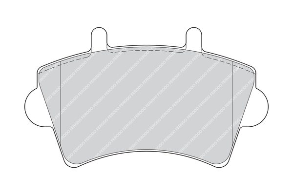 Brake Pad Set, disc brake - FVR1452 FERODO