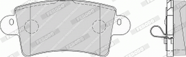 Комплект тормозных колодок, дисковый тормоз - FVR1453 FERODO