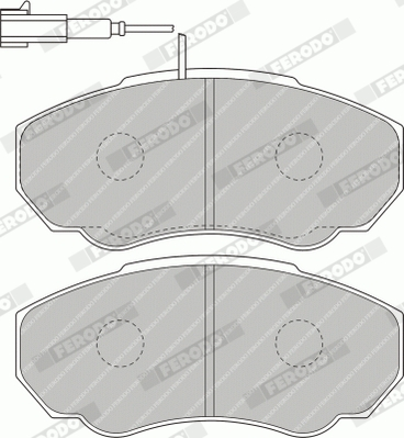 Brake Pad Set, disc brake - FVR1478 FERODO